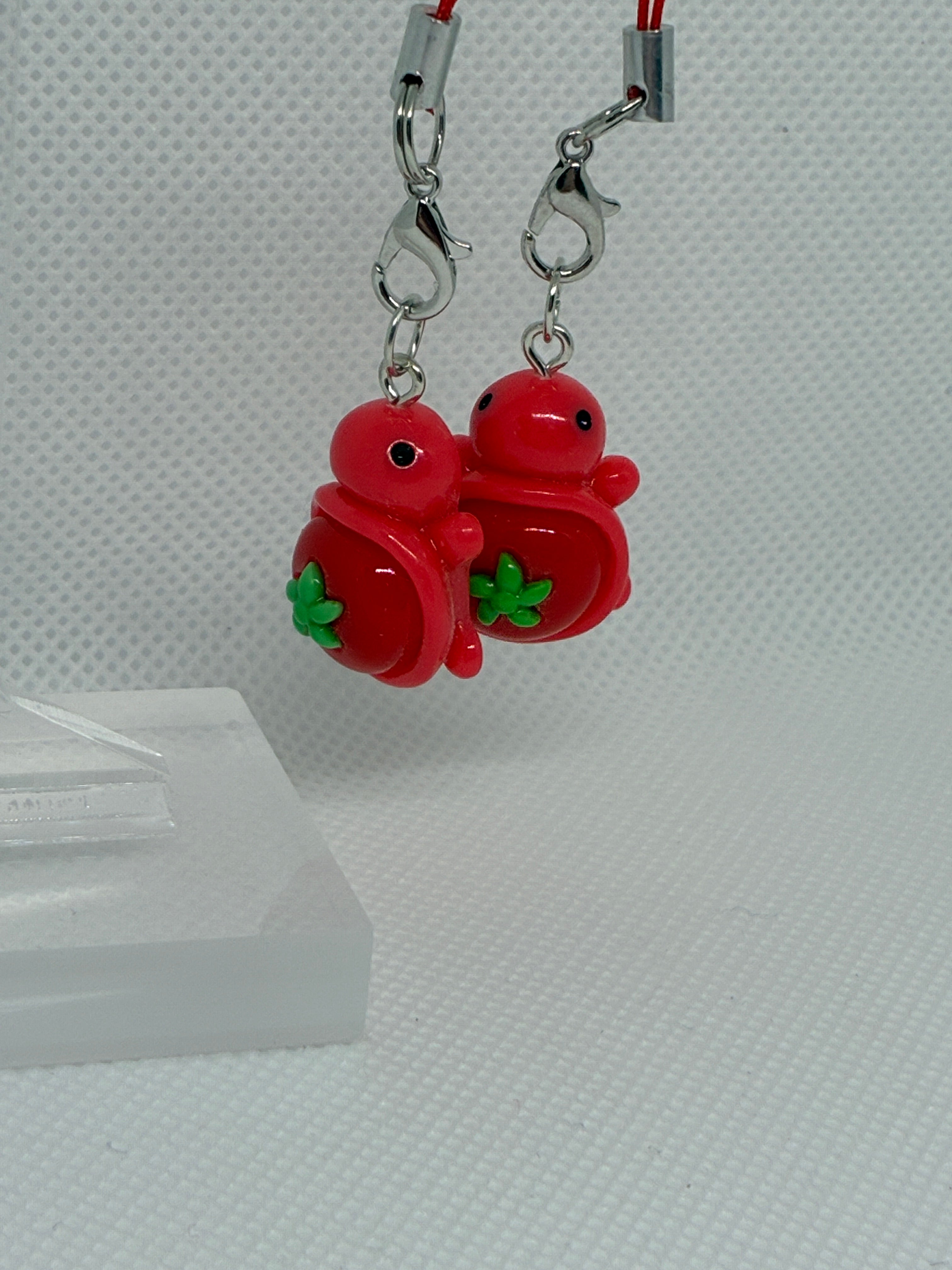 Tomato Turtle Phone Charm