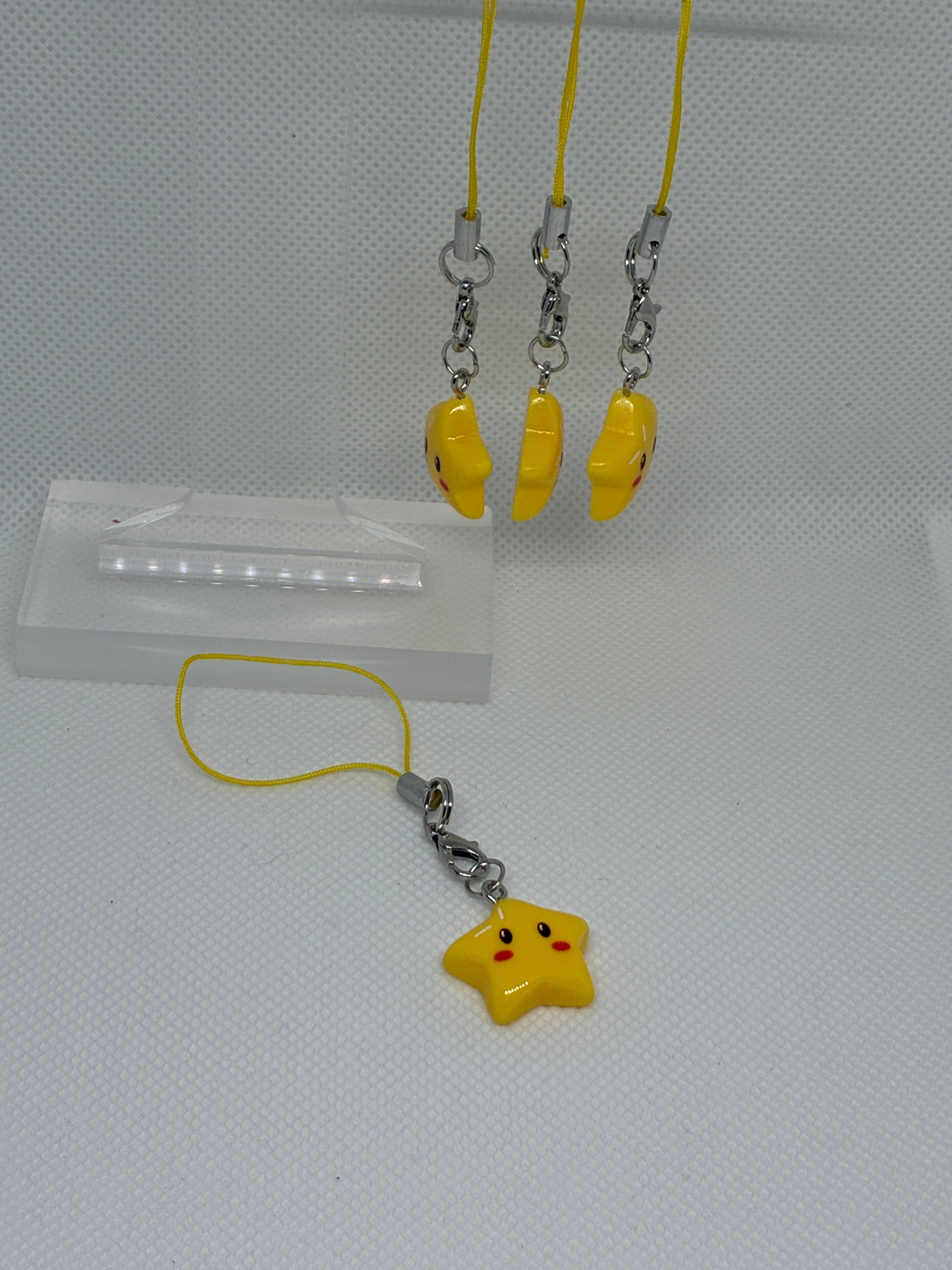 Mario Star Phone Charm